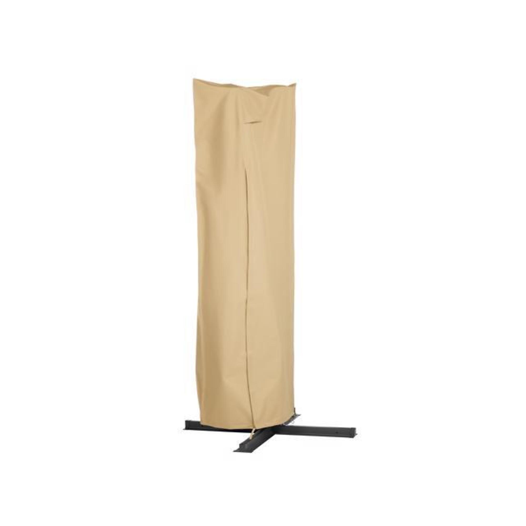 Classic Accessories Terrazzo Offset Umbrella and Frame Cover, Tan, Polyester, Model# 56-264-012001-EC